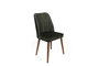 Hanah Home Alfa-462 V2 Juego de 2 Sillas de Terciopelo Caqui y Nogal